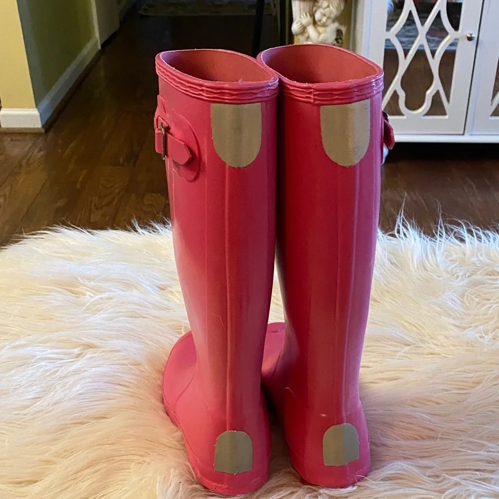 Hunter girl Fuchsia Waterproof tall rain Boots